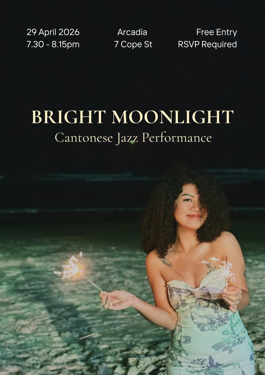 Bright Moonlight Event Poster